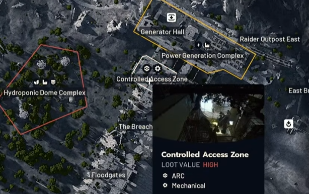 controlled access zon arc raiders